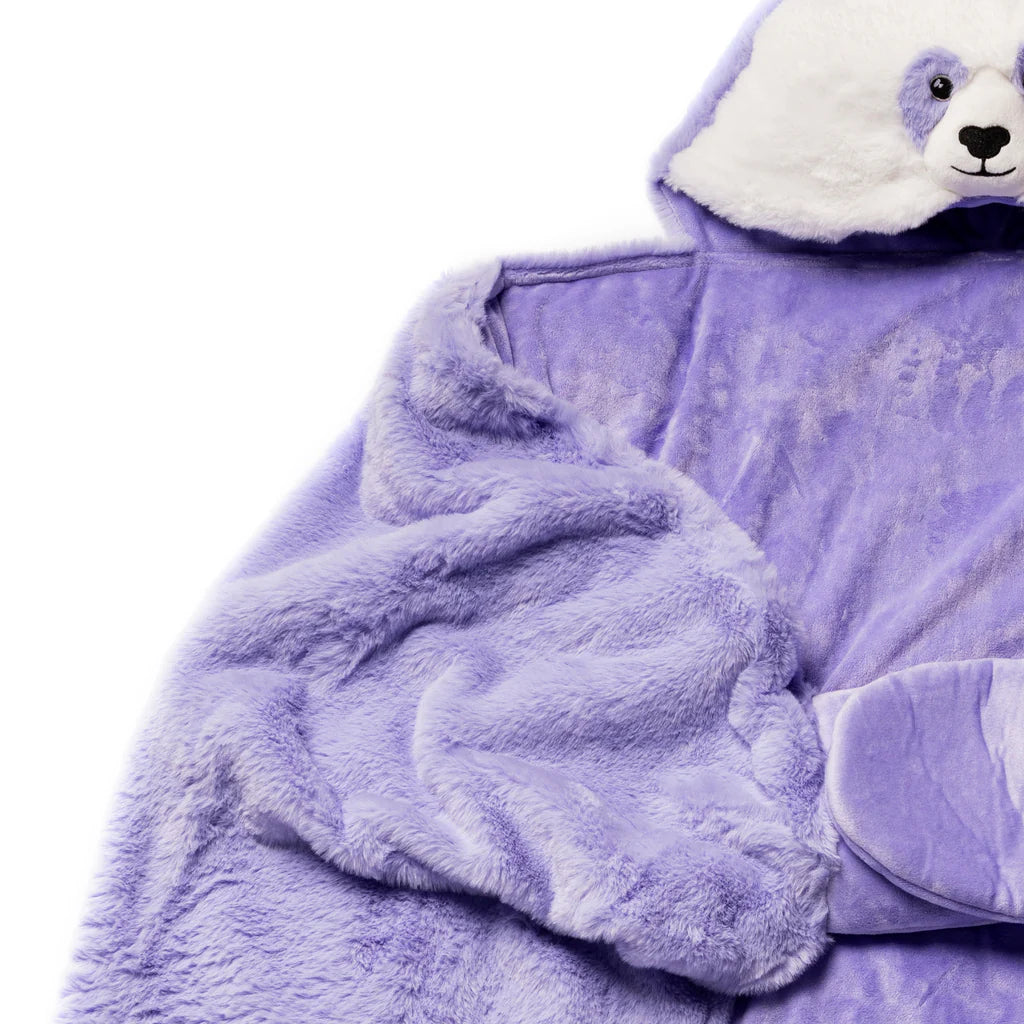 Panda Sensory Weighted Stuffed Animal Robe Hoodie Blanket