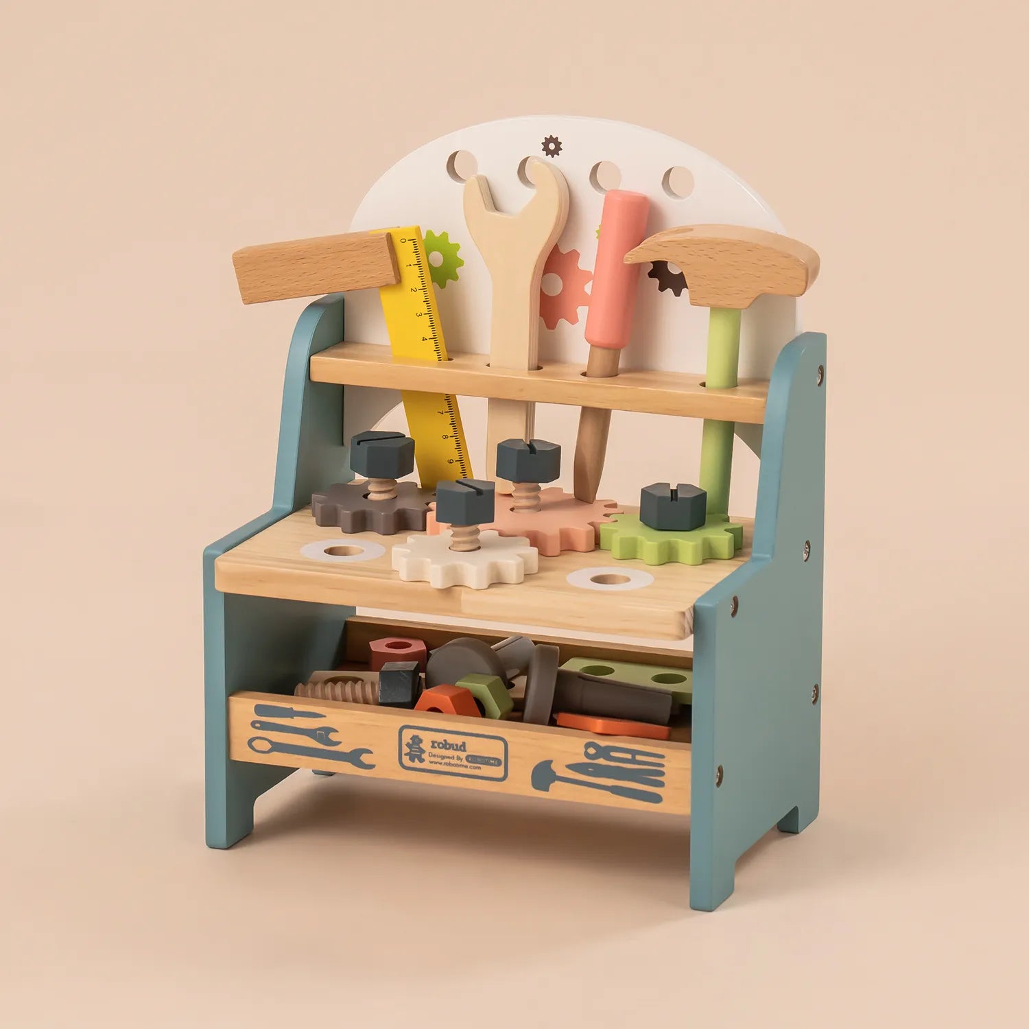 Mini Wooden Play Tool Workbench - Oliver Ruffus