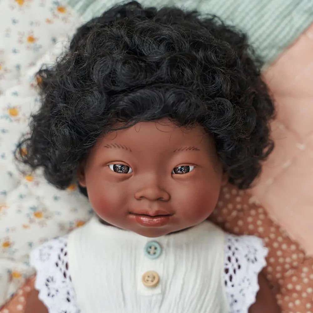 Baby Doll African Girl with Down Syndrome 15"