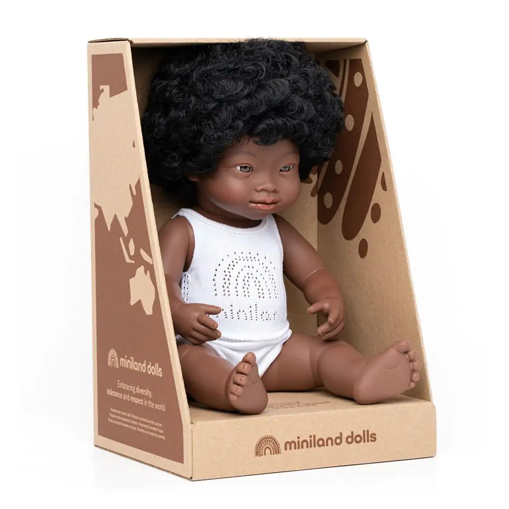 Baby Doll African Girl with Down Syndrome 15"