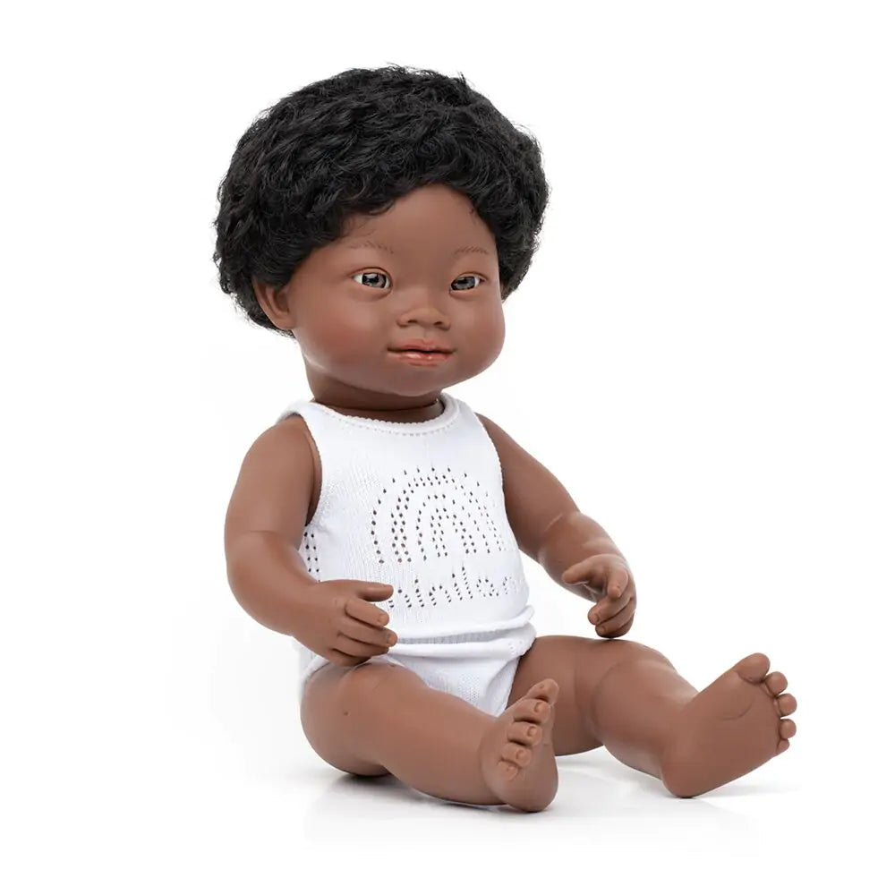 Baby Doll African Boy with Down Syndrome 15"