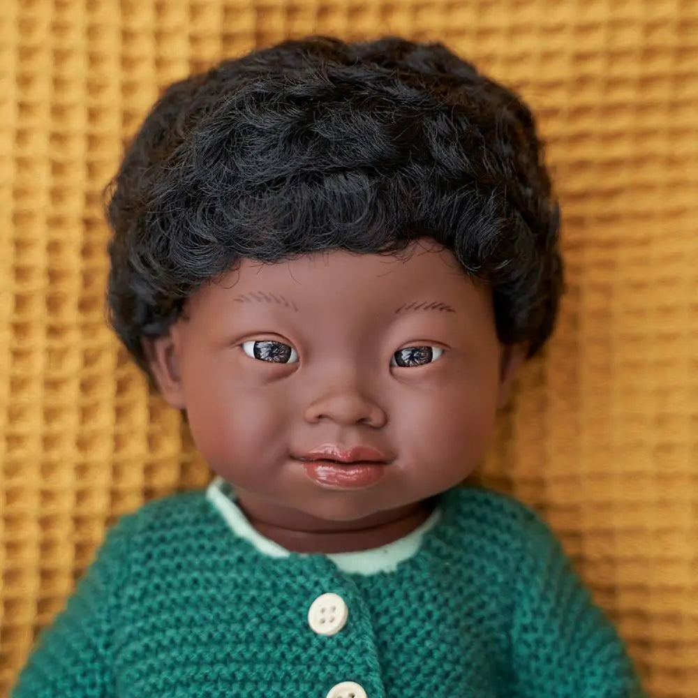 Baby Doll African Boy with Down Syndrome 15"