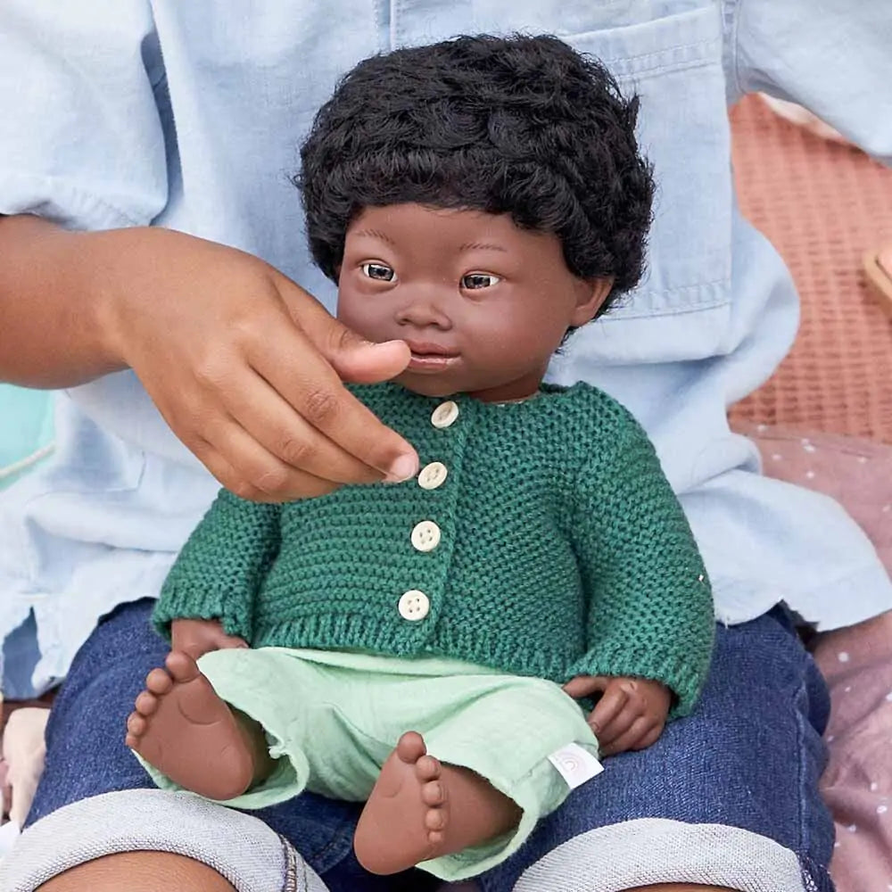 Baby Doll African Boy with Down Syndrome 15"