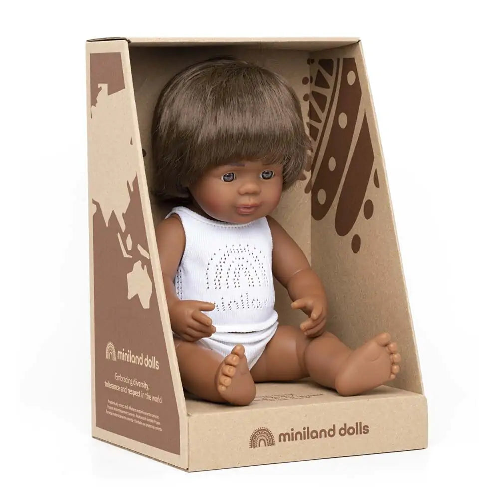 Baby doll aboriginal boy 15"