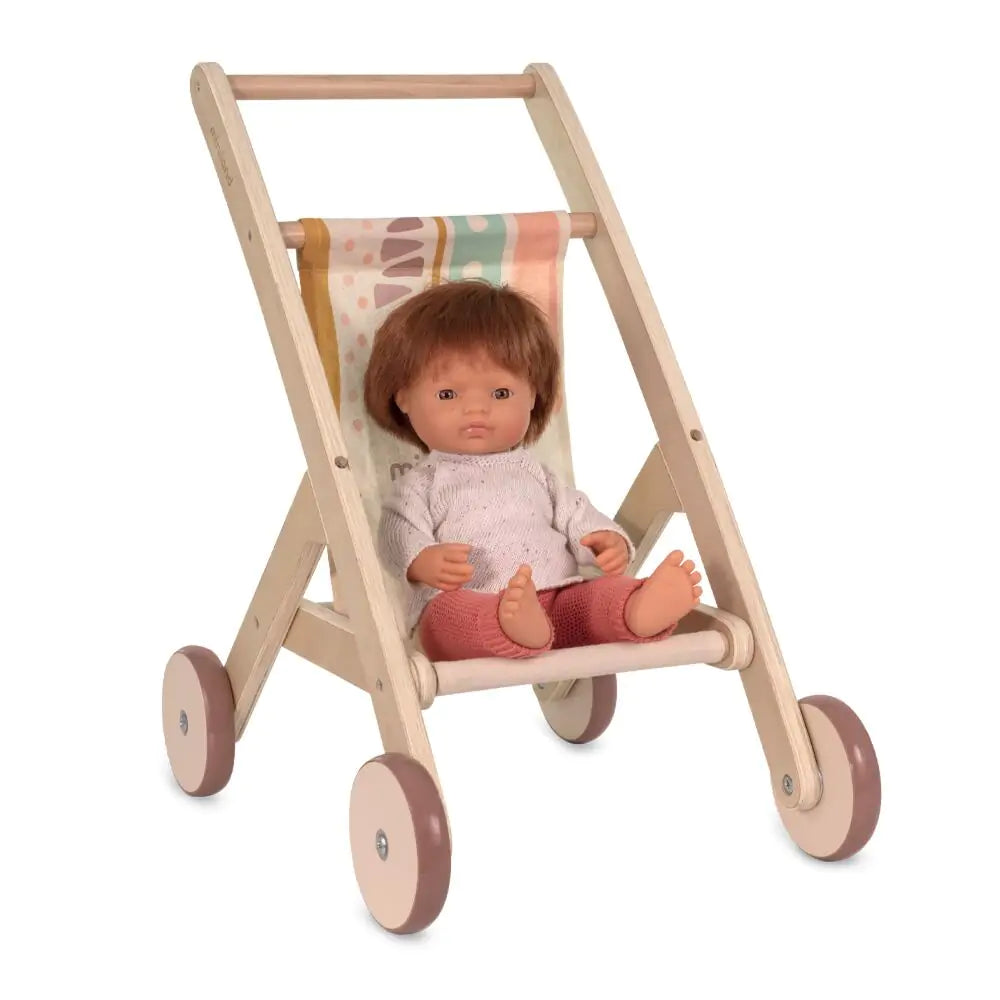 Wooden Doll Stroller