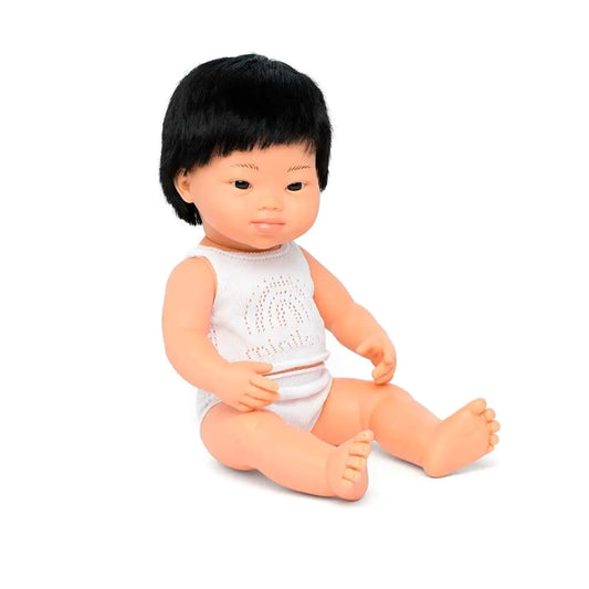 Baby doll asian boy with Down Syndrome 15"