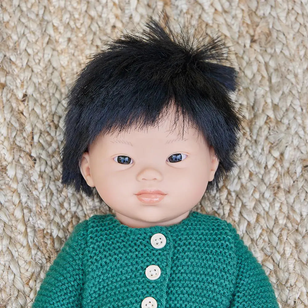 Baby doll asian boy with Down Syndrome 15"