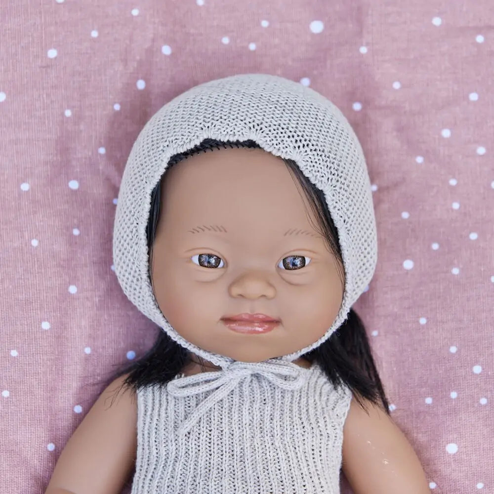 Baby doll hispanic girl with Down Syndrome 15"