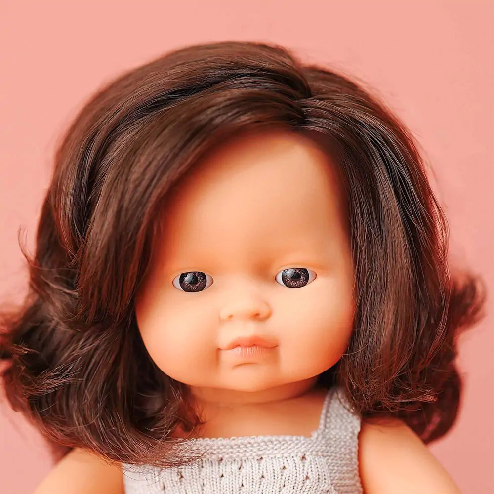 Baby Doll Brunette Girl 15" Colourful Edition