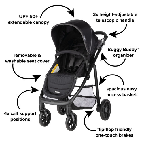 Quantum® 4 3-in-1 Travel System with LiteClik®30 R SafePlus® Infant Car Seat and Base