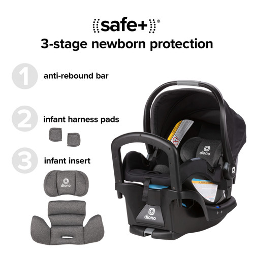 Quantum® 4 3-in-1 Travel System with LiteClik®30 R SafePlus® Infant Car Seat and Base