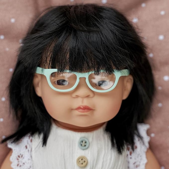 Baby Doll Asian Girl with Glasses 15'