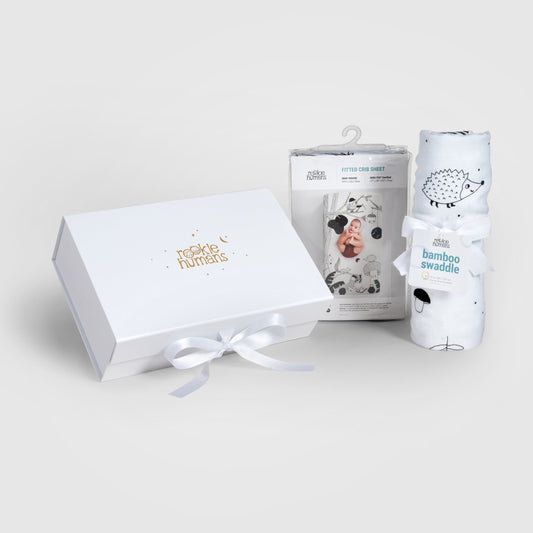 Crib Sheet & Swaddle Baby Gift Set - Woodland Dreams