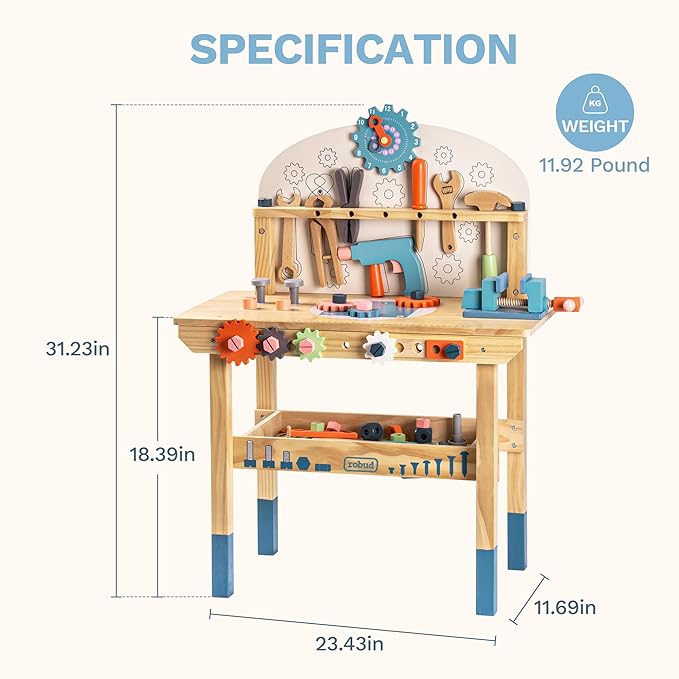 Tool Time Work Bench With Accessories - Oliver Ruffus