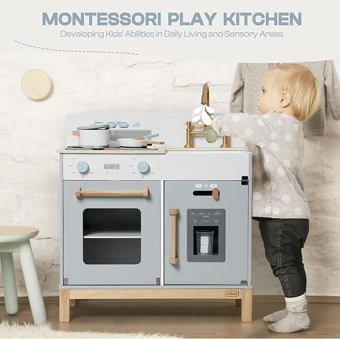 Montessori Wooden Play Kitchen