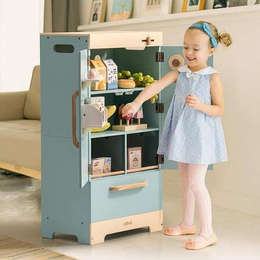 Tiffany Classic Wooden Fridge | Blue