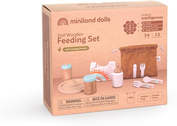 Doll Wooden Feeding Set