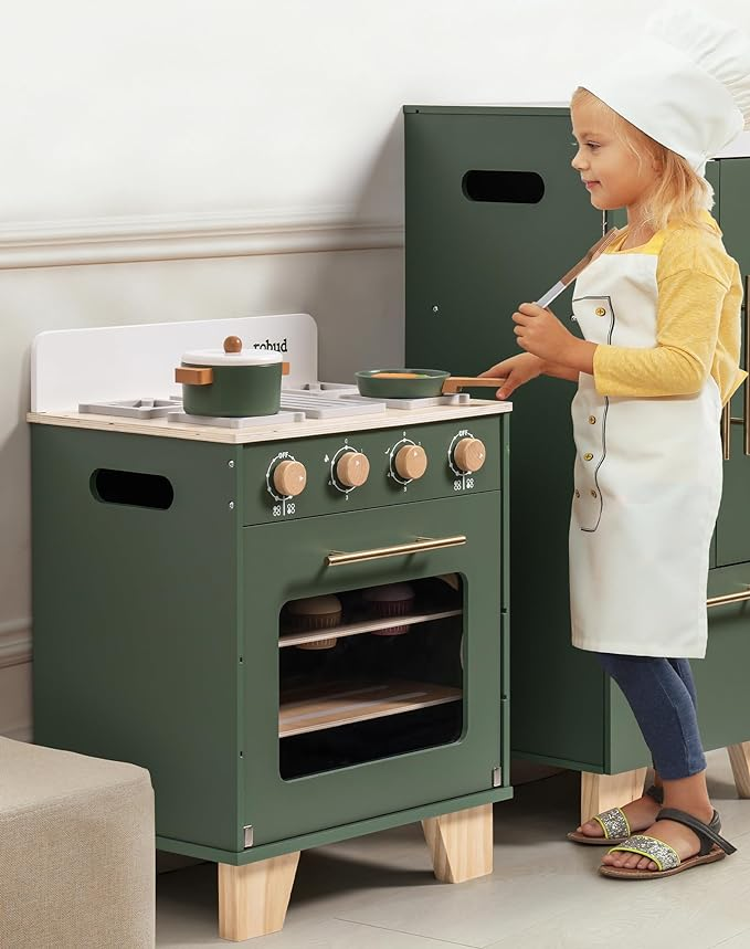 Vintage Green Wooden Play Oven