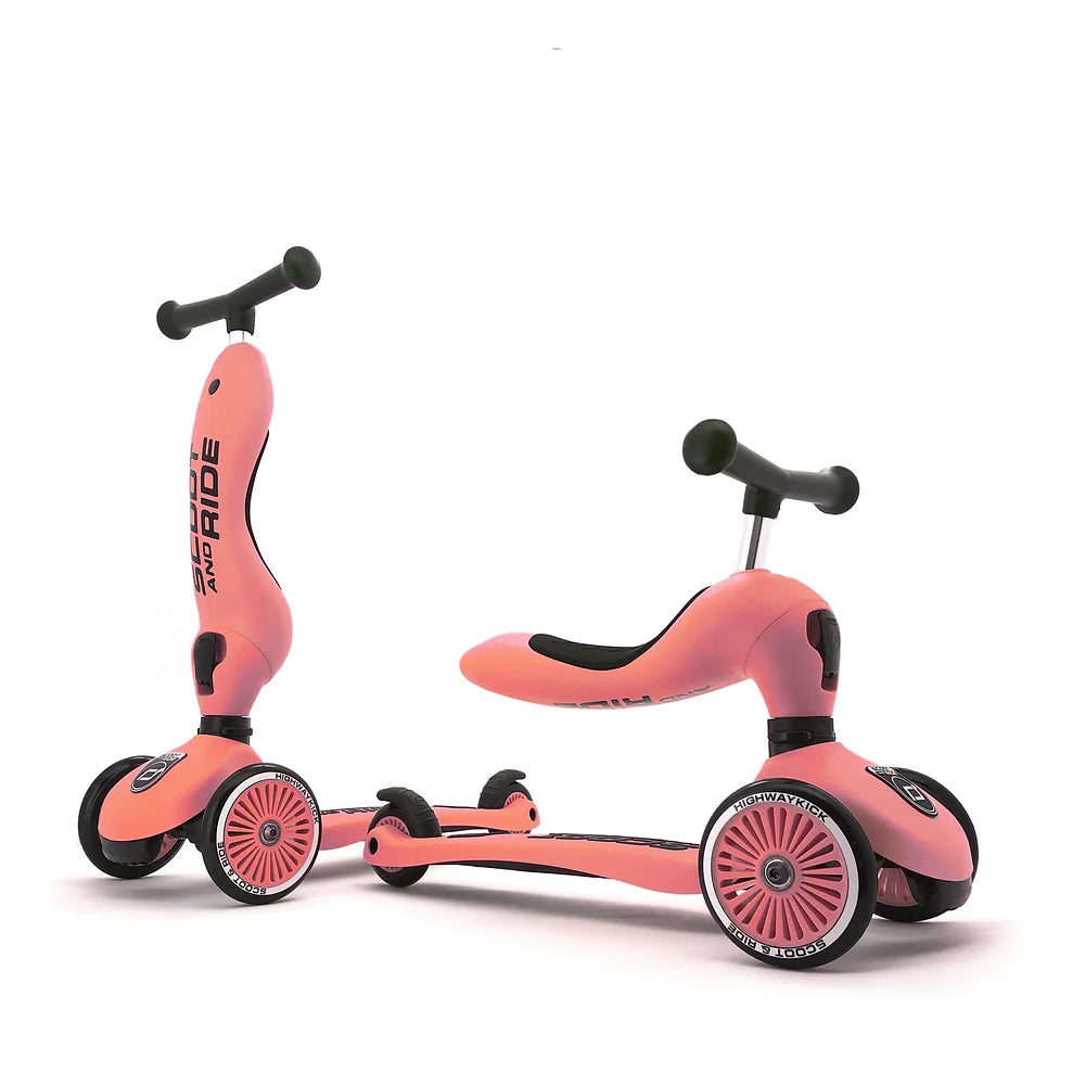 2-in-1 Scooter - Highway Kick 1 Kickboard | Peach