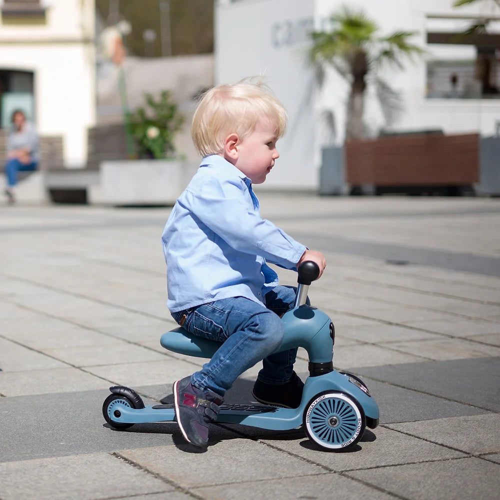 2-in-1 Scooter - Highway Kick 1 Kickboard | Ash