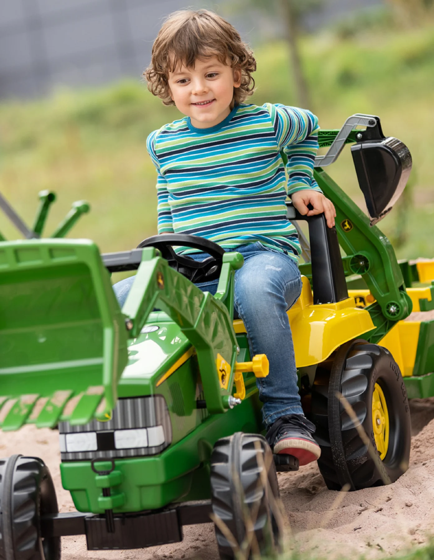 John Deere Pedal Loader With Backhoe