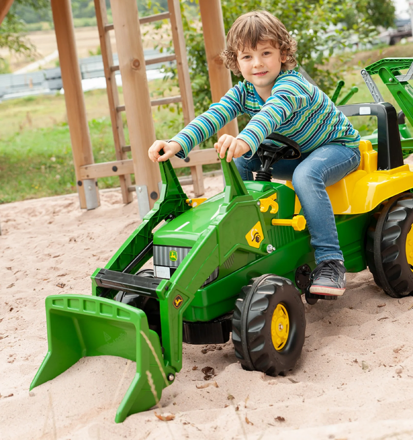 John Deere Pedal Loader With Backhoe