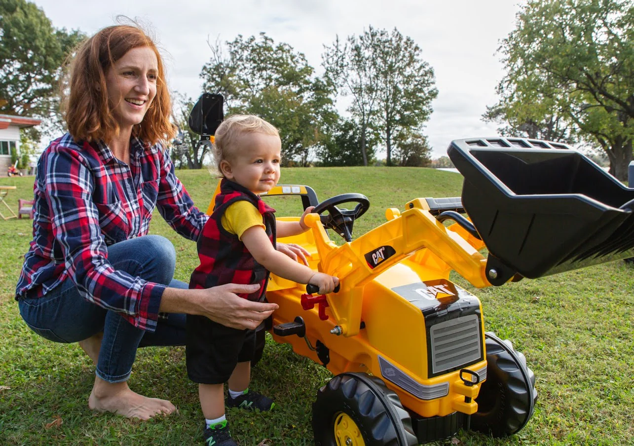 CAT Front Loader With Backhoe Pedal Tractor