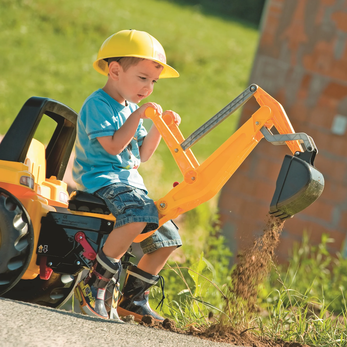 CAT Front Loader With Backhoe Pedal Tractor