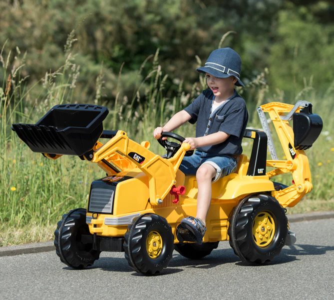 CAT Front Loader With Backhoe Pedal Tractor