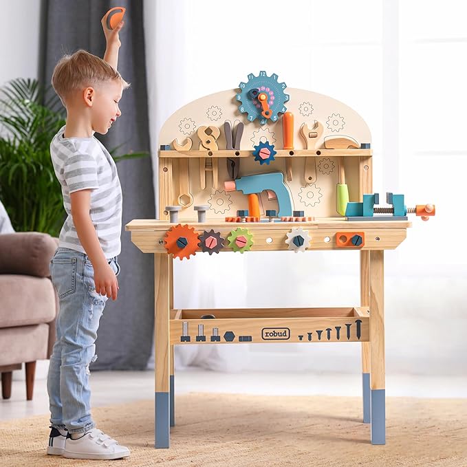 Tool Time Work Bench With Accessories - Oliver Ruffus