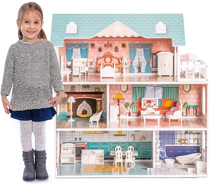 Grand Manor Doll House with Accessories - Oliver Ruffus