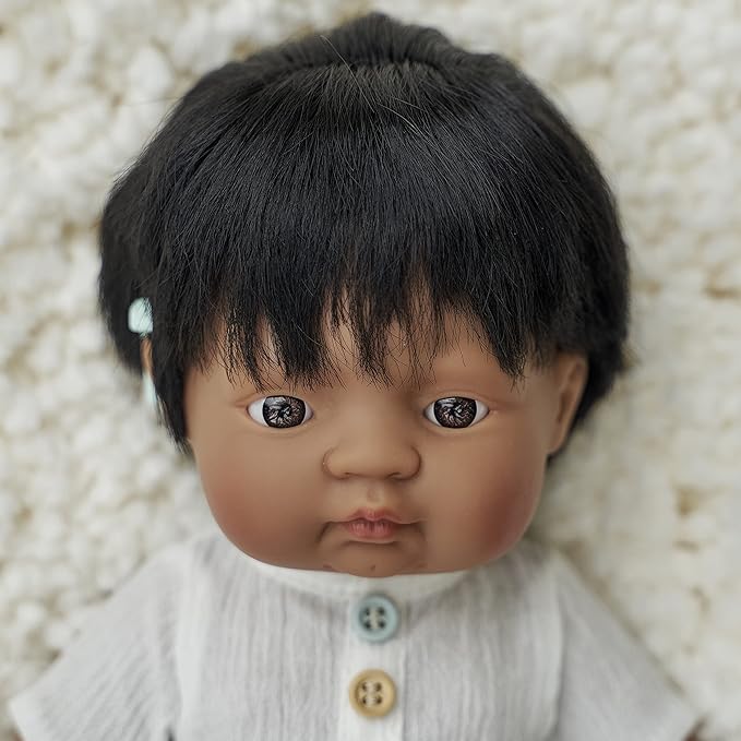 Baby Doll Hispanic Boy with hearing device 15''