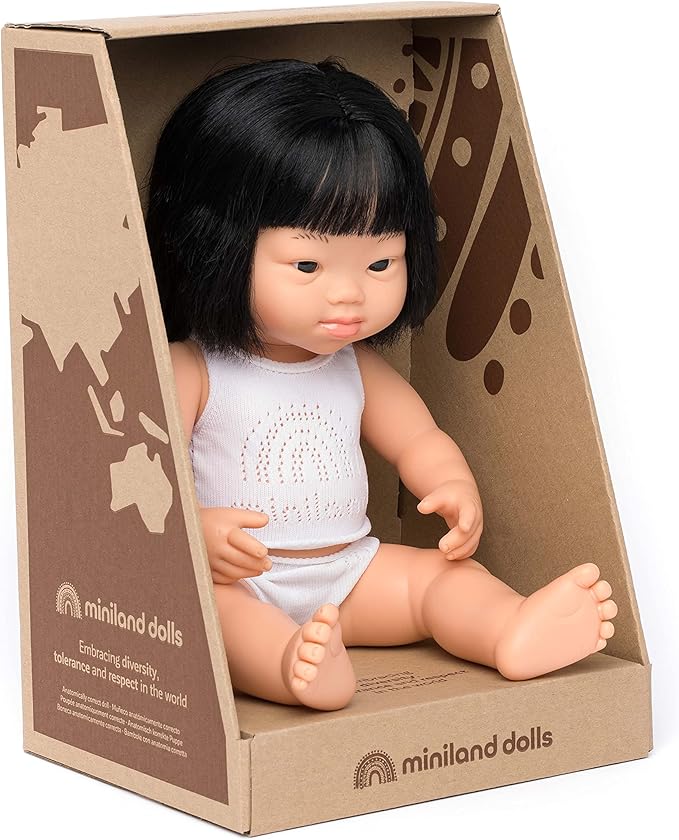 Baby doll asian girl with Down Syndrome 15"