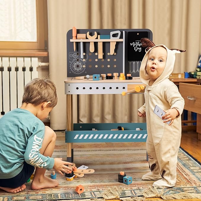 Wooden Tool Bench with Accessories - Oliver Ruffus