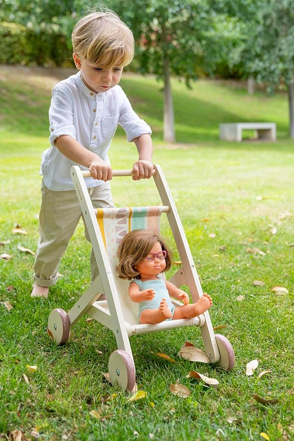 Wooden Doll Stroller