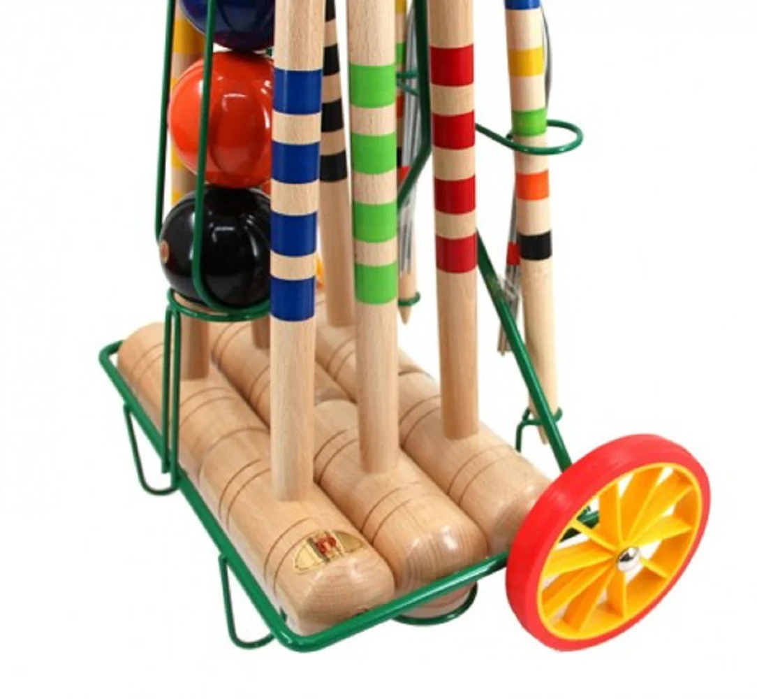 6-Player Croquet Set with Trolley