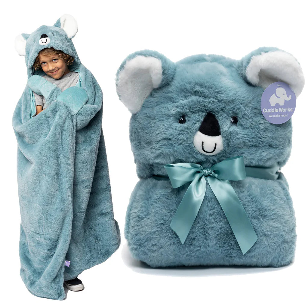 Koala Sensory Weighted Stuffed Animal Robe Hoodie Blanket