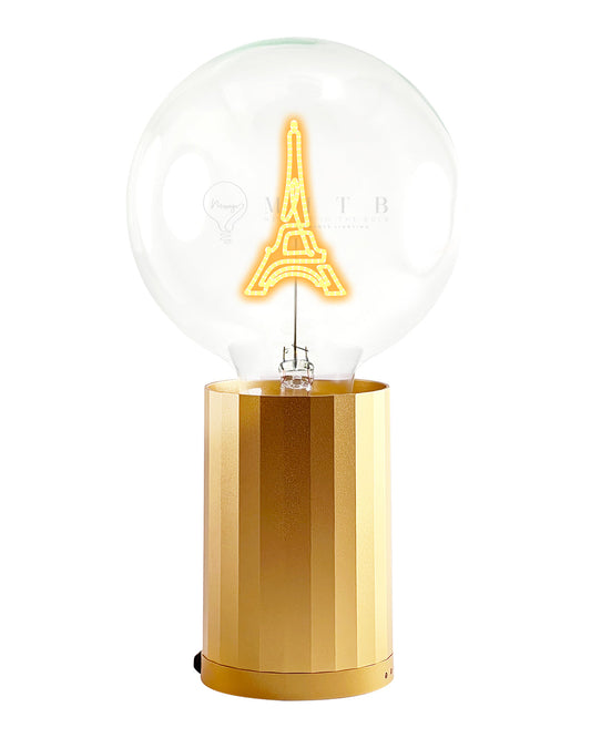 Bulb EIFFEL TOWER Amber with Base Table Lamp PORTABLE