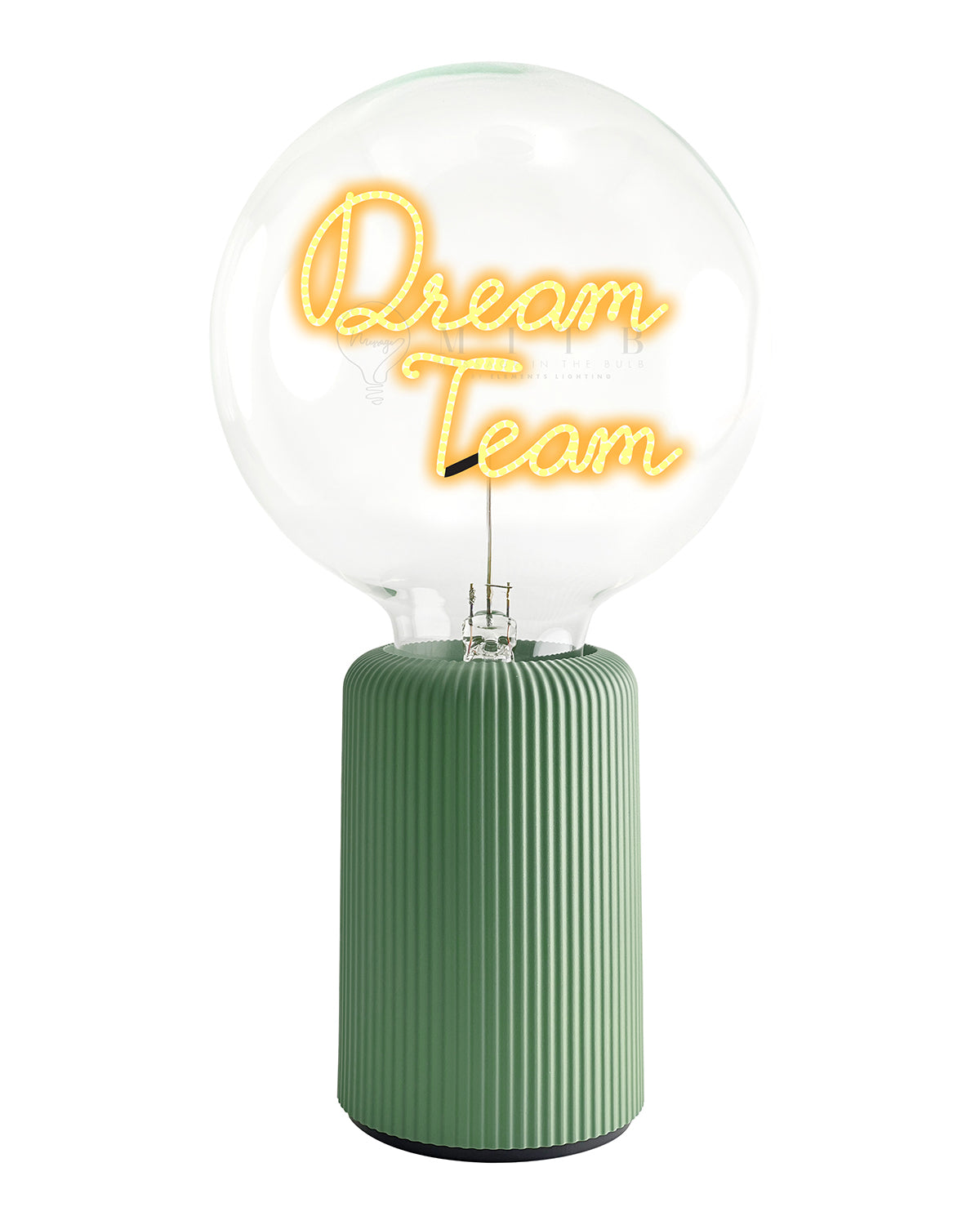 Bulb DREAM TEAM Amber with Base Table Lamp PORTABLE Pop Nomad