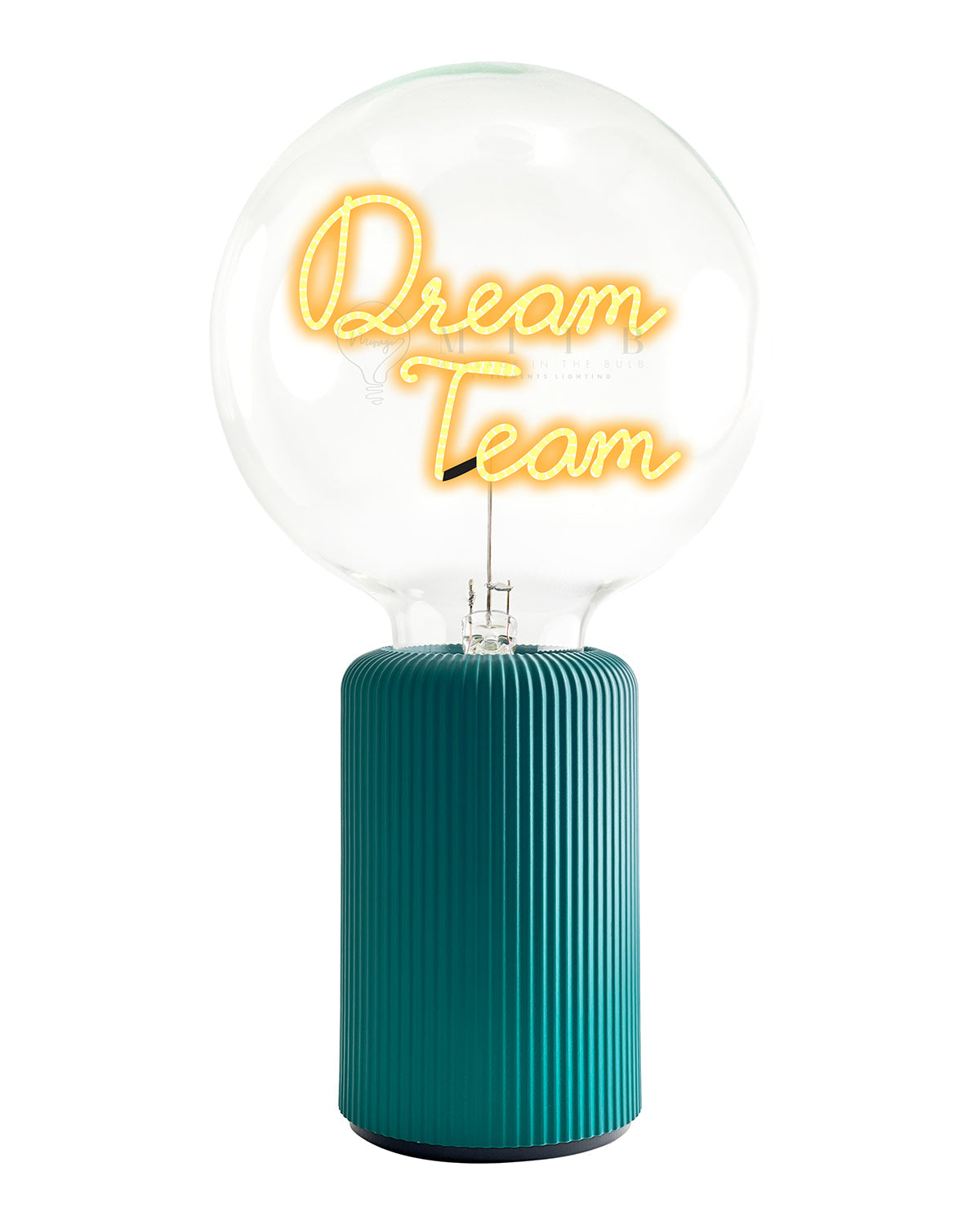 Bulb DREAM TEAM Amber with Base Table Lamp PORTABLE Pop Nomad