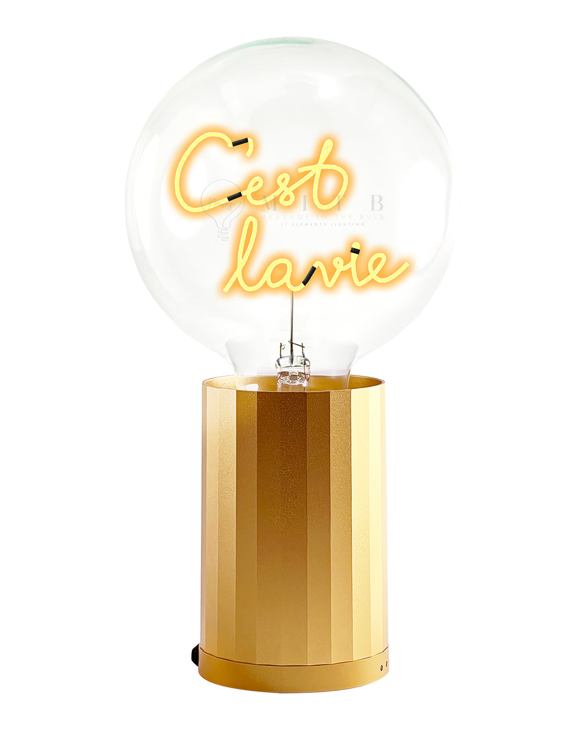 Bulb C'EST LA VIE Amber  with Base Table Lamp PORTABLE