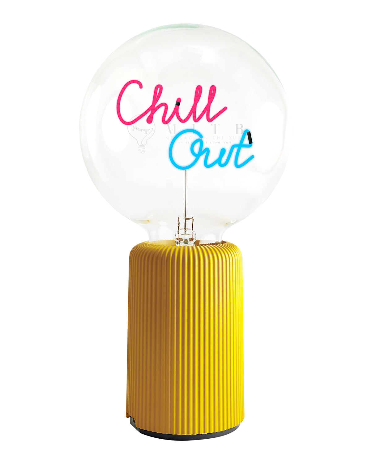 Bulb CHILL OUT Red/ Blue with Base Table Lamp PORTABLE Pop Nomad