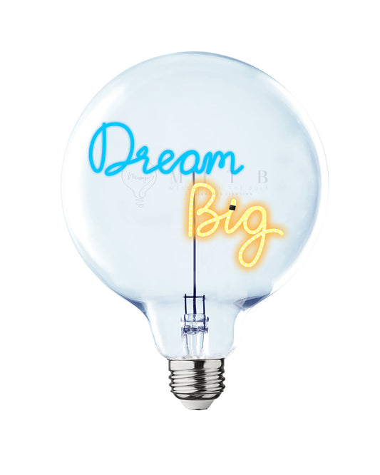 Bulb DREAM BIG Blue/ Amber