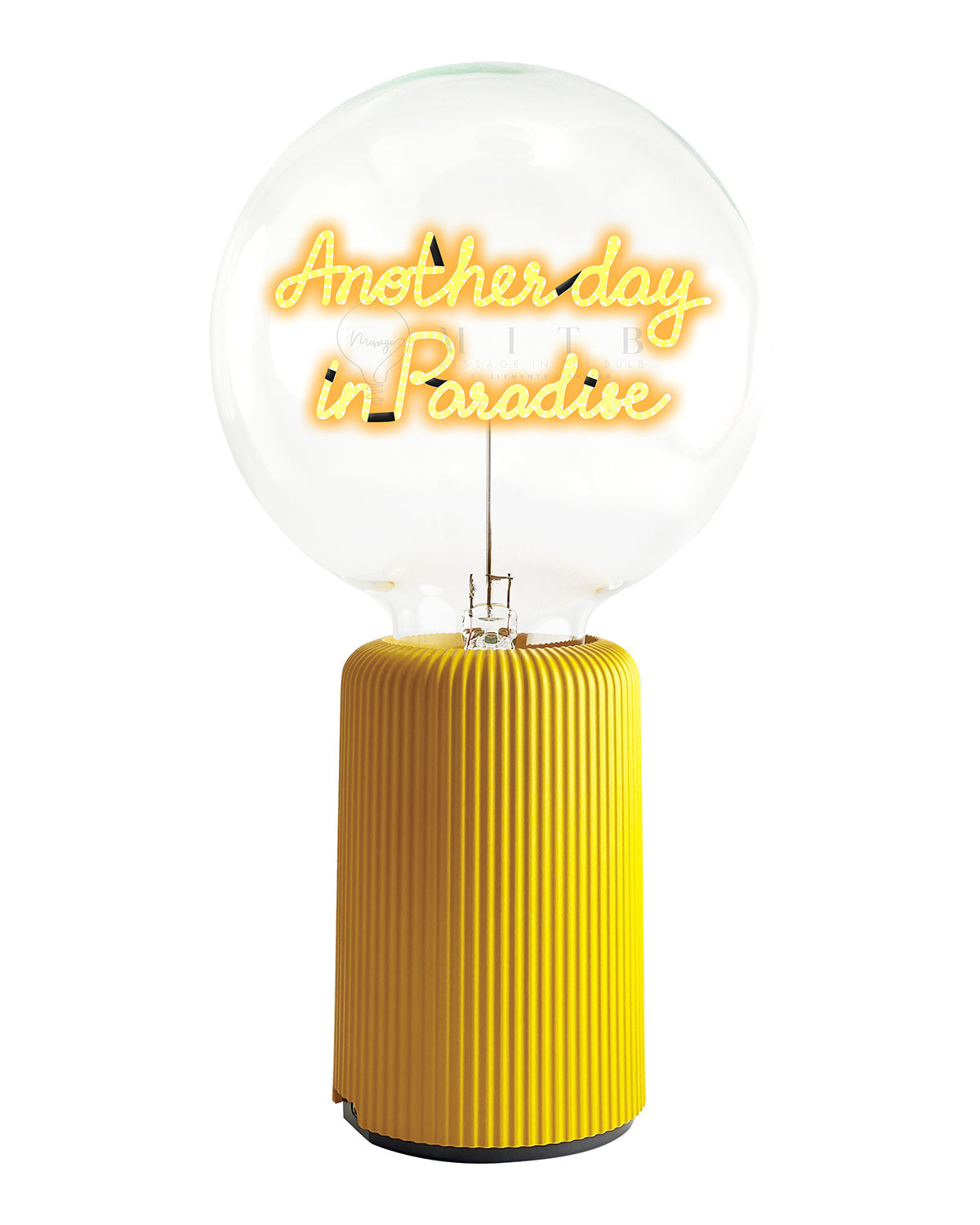 Bulb ANOTHERDAY IN PARADISE Amber with Base Table Lamp PORTABLE Pop Nomad