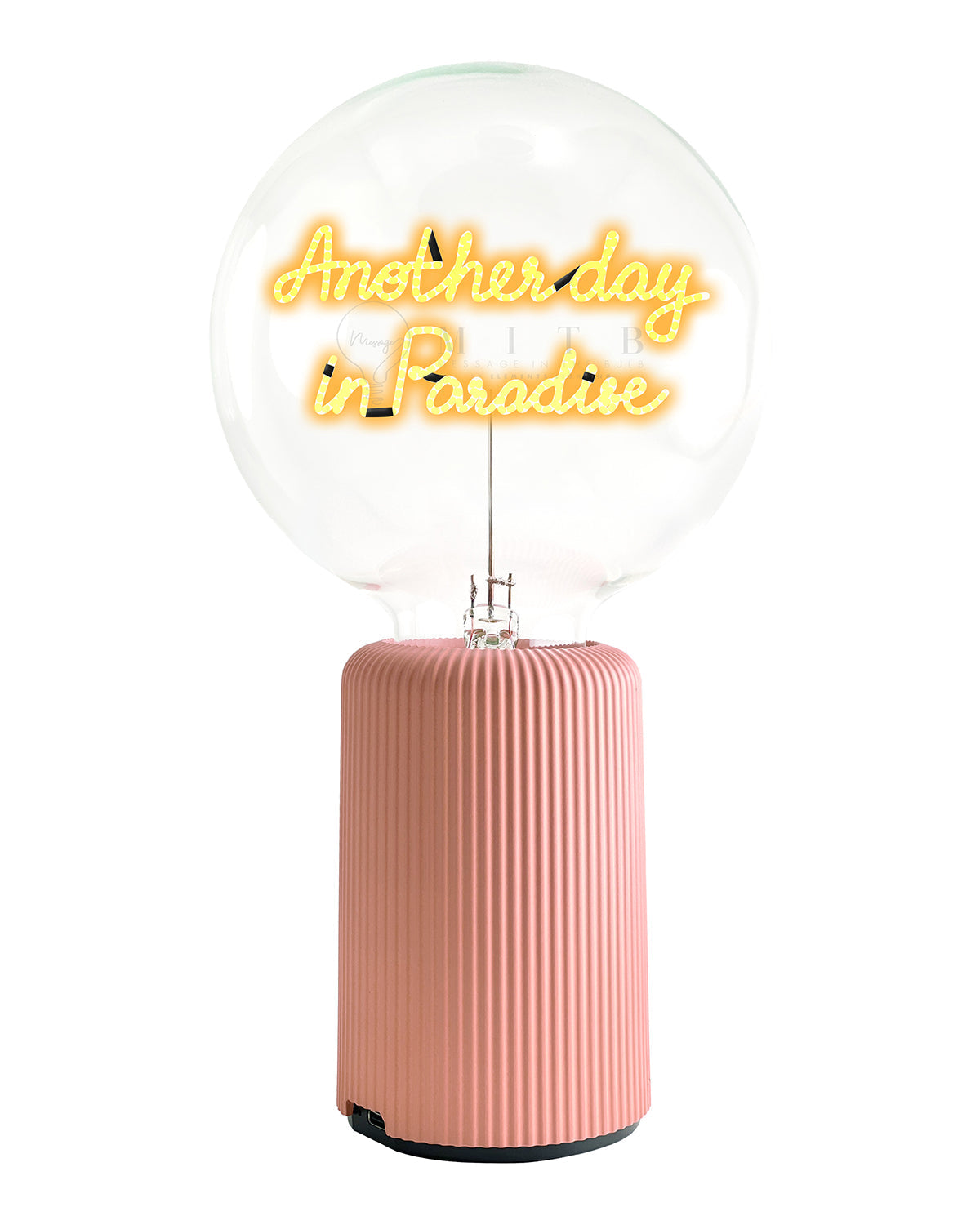 Bulb ANOTHERDAY IN PARADISE Amber with Base Table Lamp PORTABLE Pop Nomad