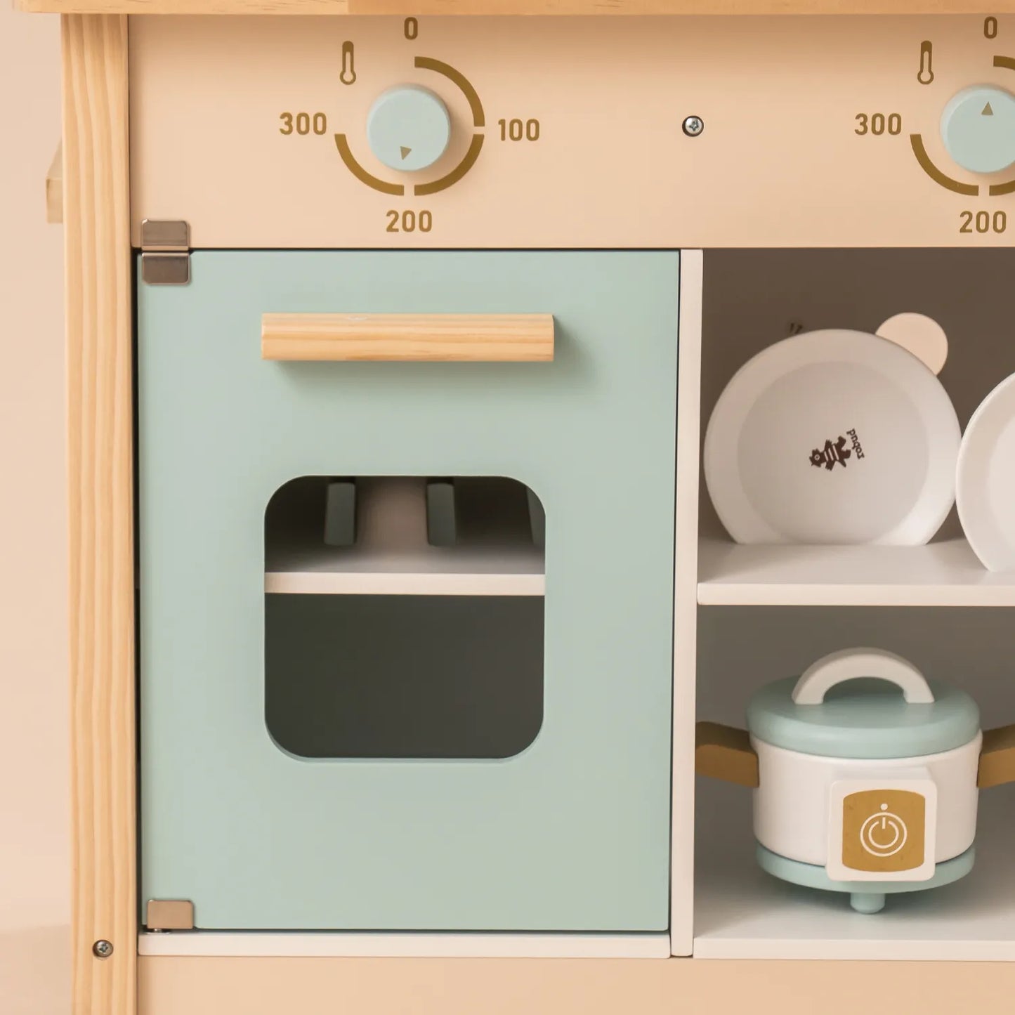 Wooden Kitchen Pretend Play Set with Accessories - Oliver Ruffus