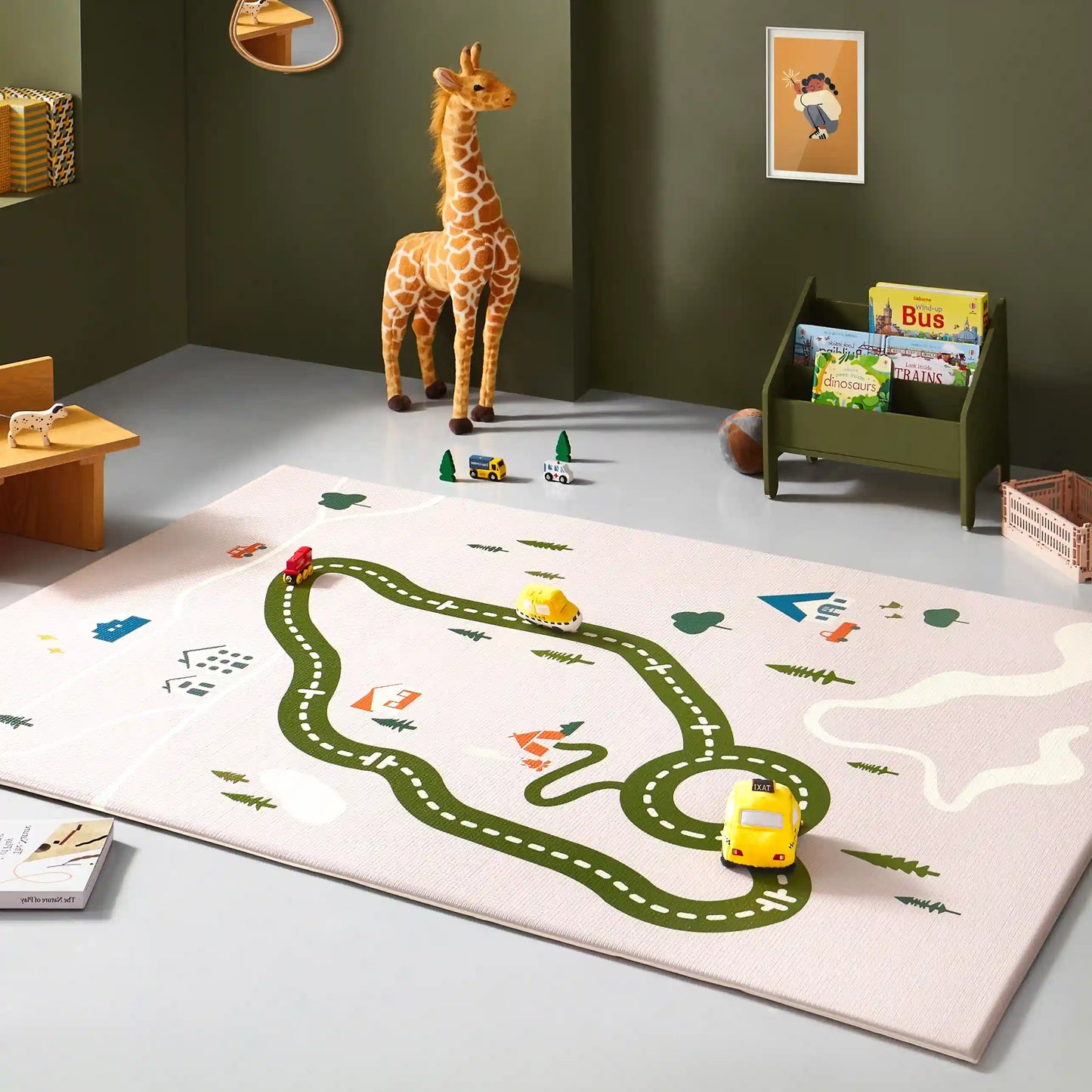 Tiny Land® Double-Sided Baby Playmat Forest Track Wonder