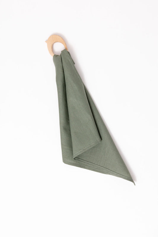 Acadian - Linen + Maple Ring Teether