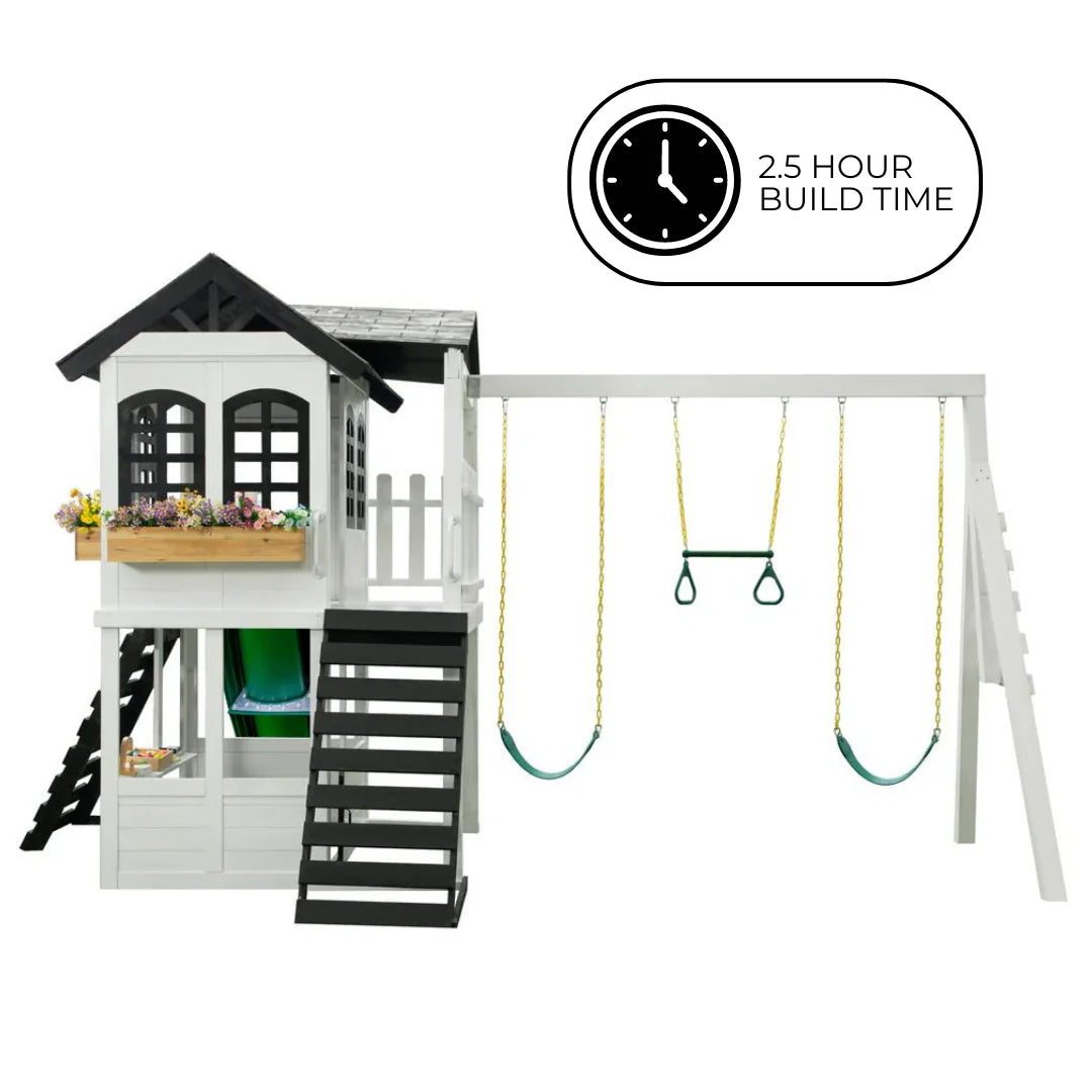 Reign Two Story Playhouse with optional Reign Swing Attachment