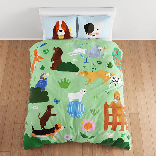 At The Dog Park Duvet & Pillowcase